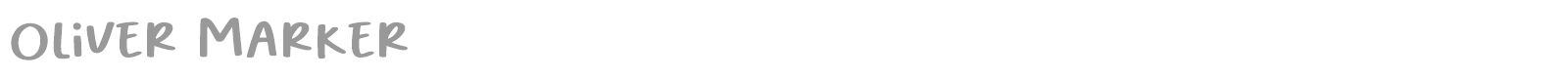 Oliver Marker font preview